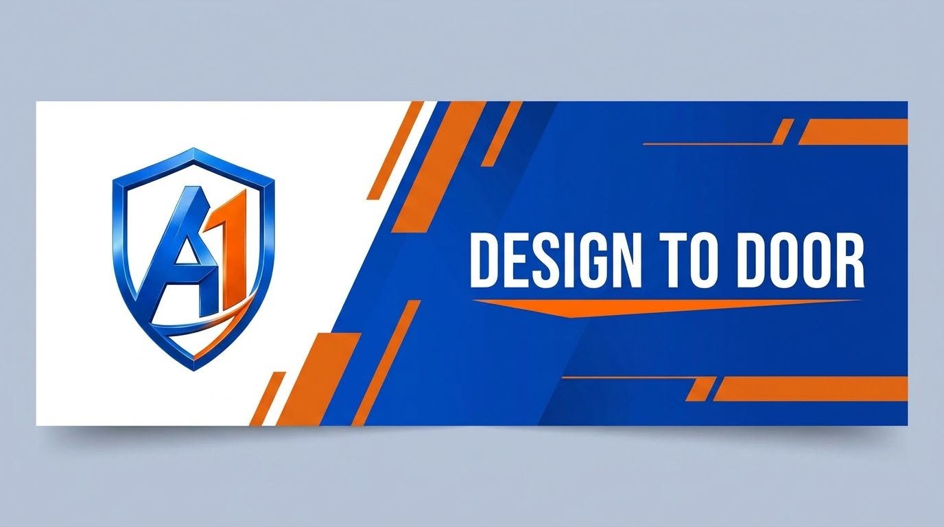A1 Advertising Design to Door banner